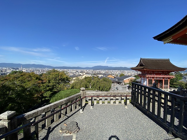 清水寺①　西門からの眺望