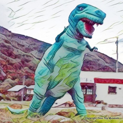 恐竜ラーメン薩摩の恐竜のお色直し