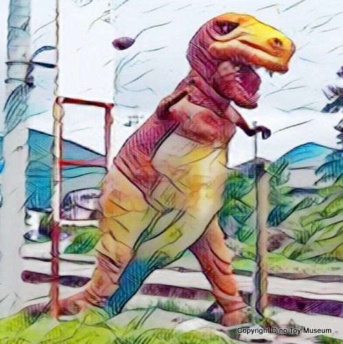 恐竜ラーメン薩摩の恐竜のお色直し