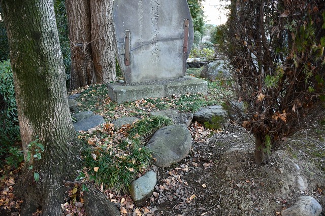 川島町 伊草神社　碑の前の石