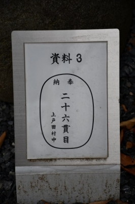 上戸田氷川神社　力石　資料３